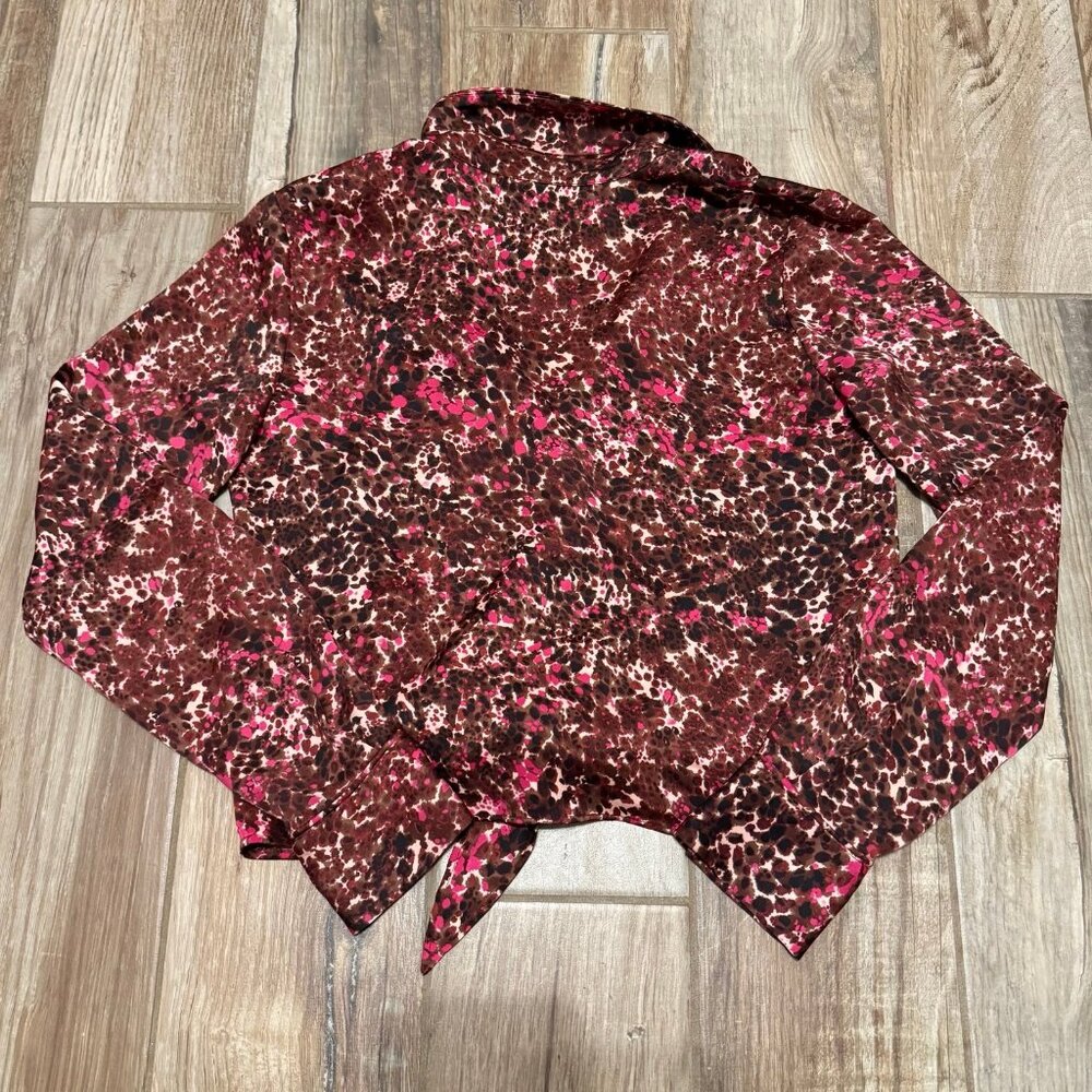 Aritzia Wilfred Abstract Print Tie - Front Silky … - image 4